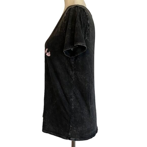 PROMESA Bad Girls From Mars Stone Washed Graphic T Shirt Gray Size Medium Lounge - Picture 6 of 9